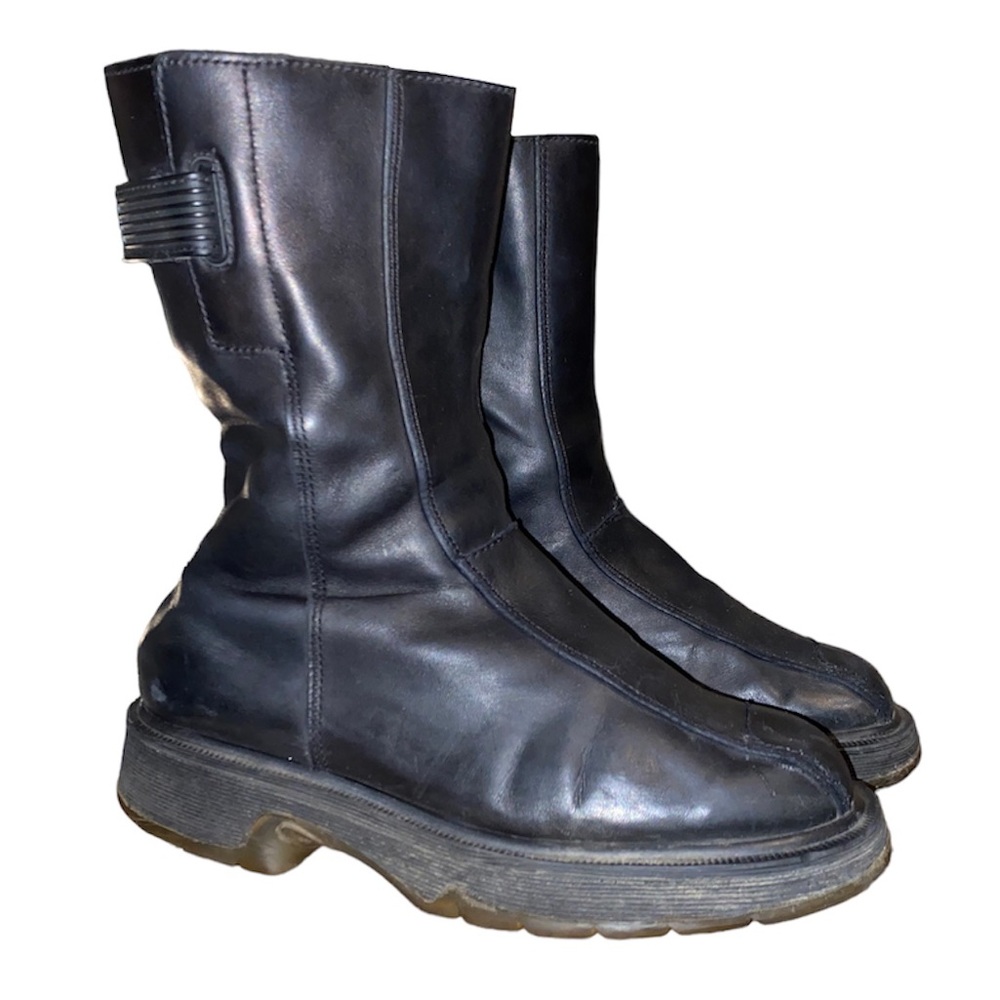 Vintage Dr Martens 9788 Made in England Black Leather Moto Boots